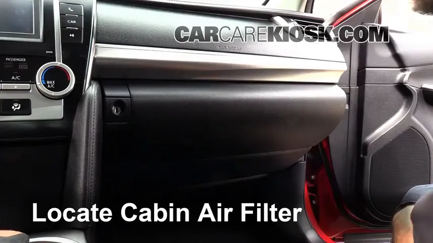 2013 Toyota Camry SE 2.5L 4 Cyl. Air Filter (Cabin) Replace